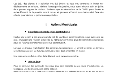 Bulletin d’information n°4