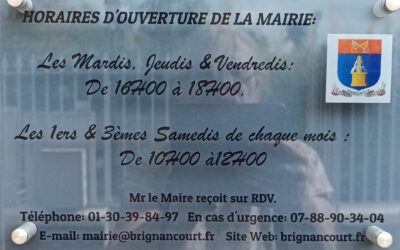 Fermeture du secrétariat de la mairie